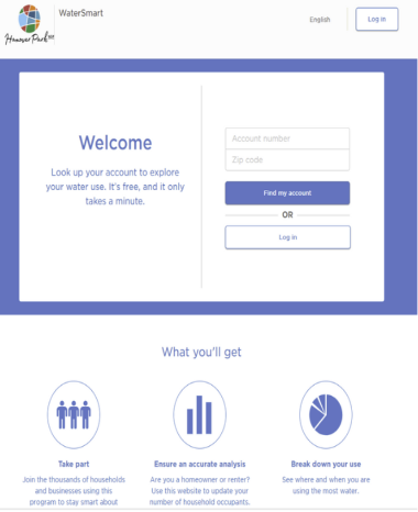 Water Smart Home Screen