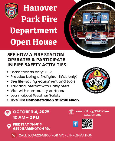 2025 Open House Flyer front page 